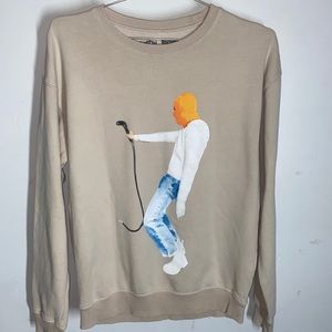 Justin Bieber Crewneck I Feel Funny Sweatshirt Sz S